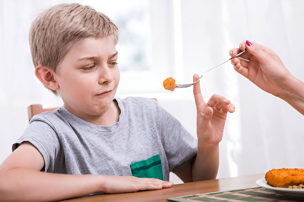 Child vomiits after eating