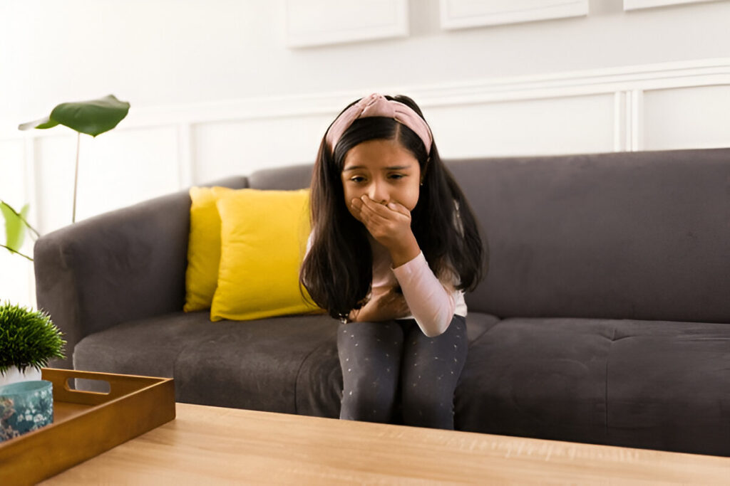 child vomits after eating