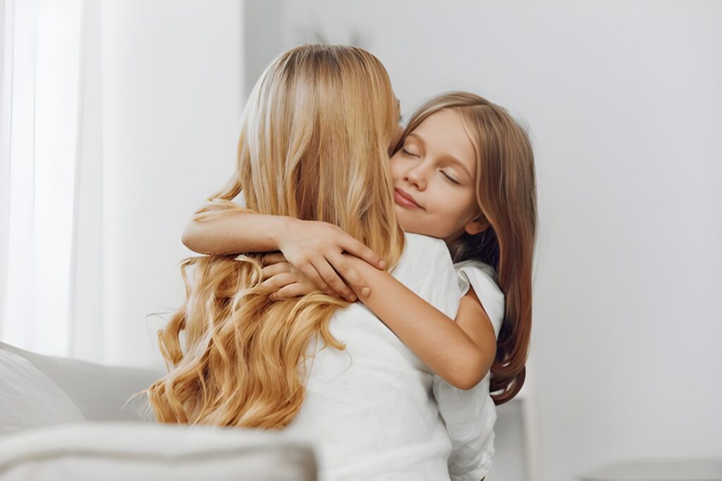 Benefit of hugging children